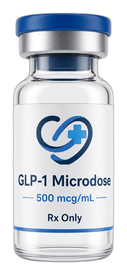 Alinwell GLP-1 Microdose protocol — clinical still life